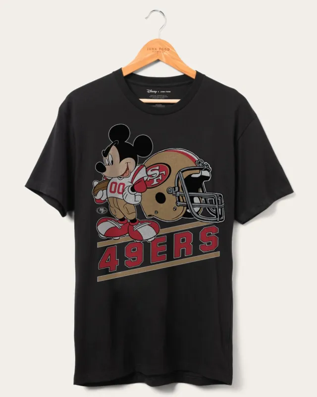 49ers Disney Mickey Came to Play Tee sold by Junk Food Clothing