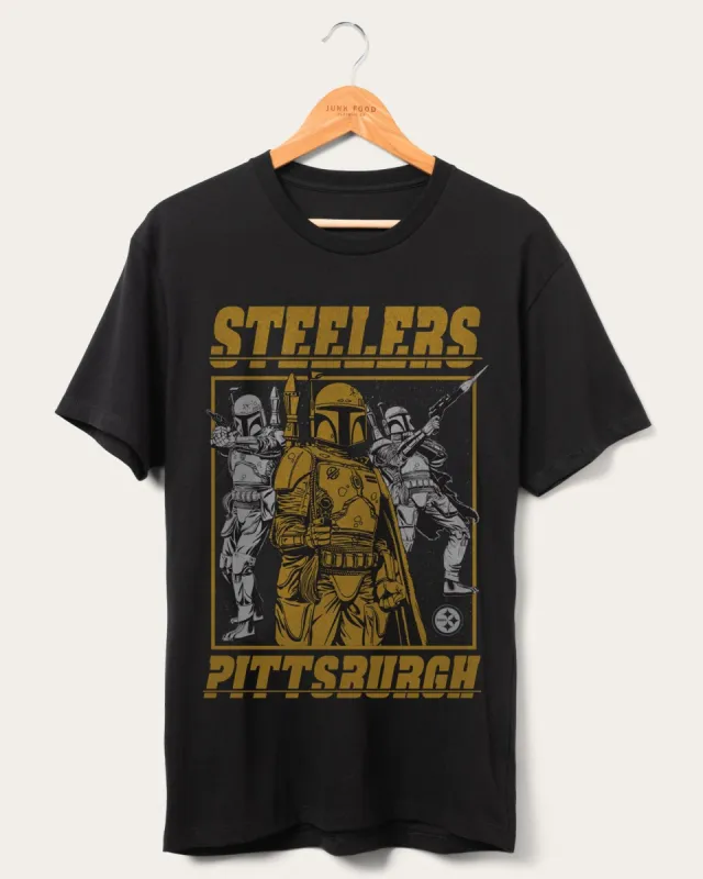 Steelers Star Wars™ Boba Fett Showdown Tee sold by Junk Food Clothing