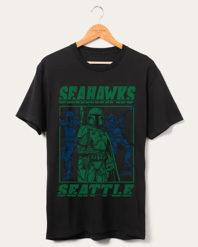 Seahawks Star Wars™ Boba Fett Showdown Tee sold by Junk Food Clothing