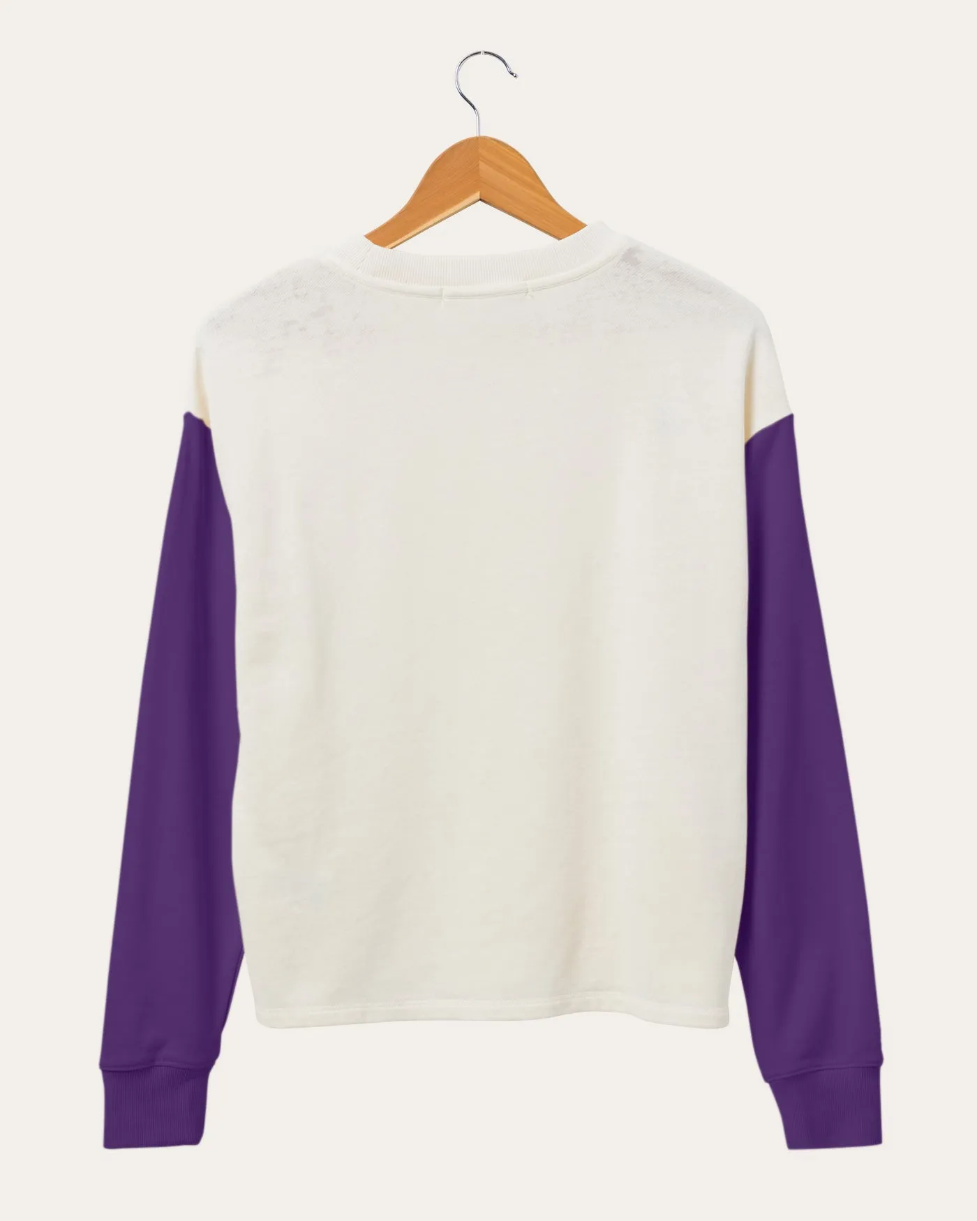 Women's NBA Los Angeles Lakers Contrast Long Sleeve Crew sold by Junk Food Clothing product image thumbnail 3