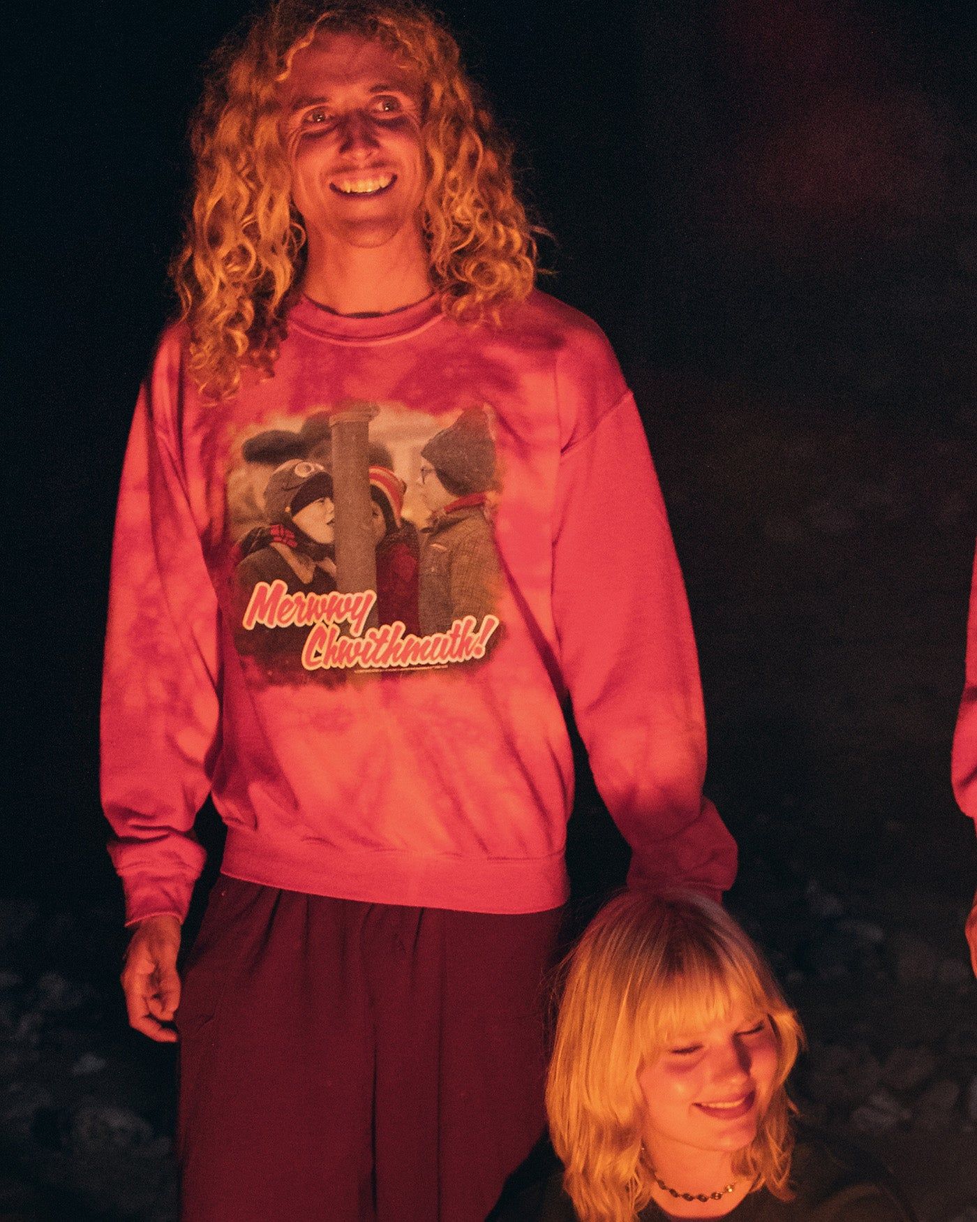 Christmas Story Merwwy Chwithmus Flea Market Fleece sold by Junk Food Clothing product image thumbnail 2