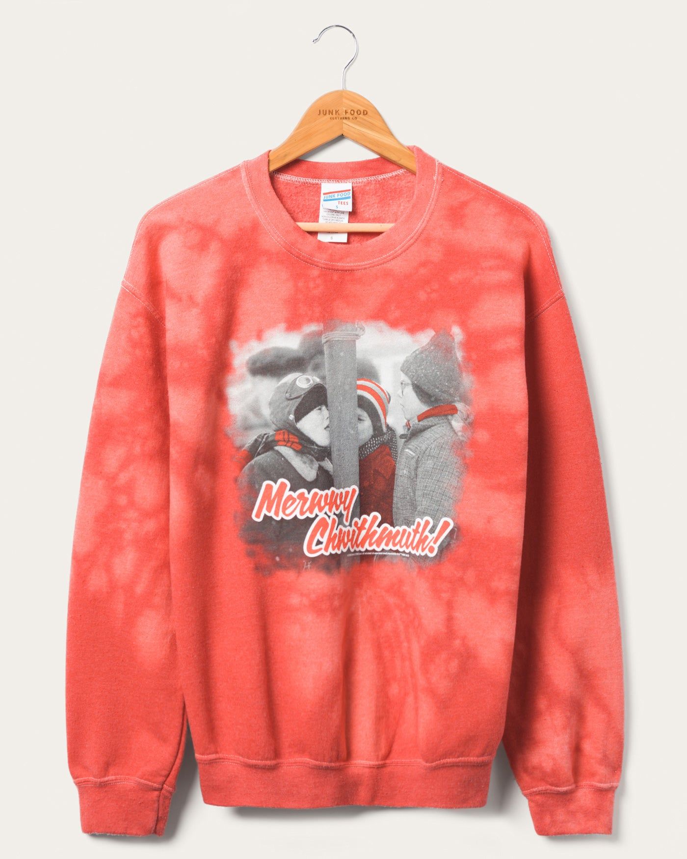 Christmas Story Merwwy Chwithmus Flea Market Fleece sold by Junk Food Clothing