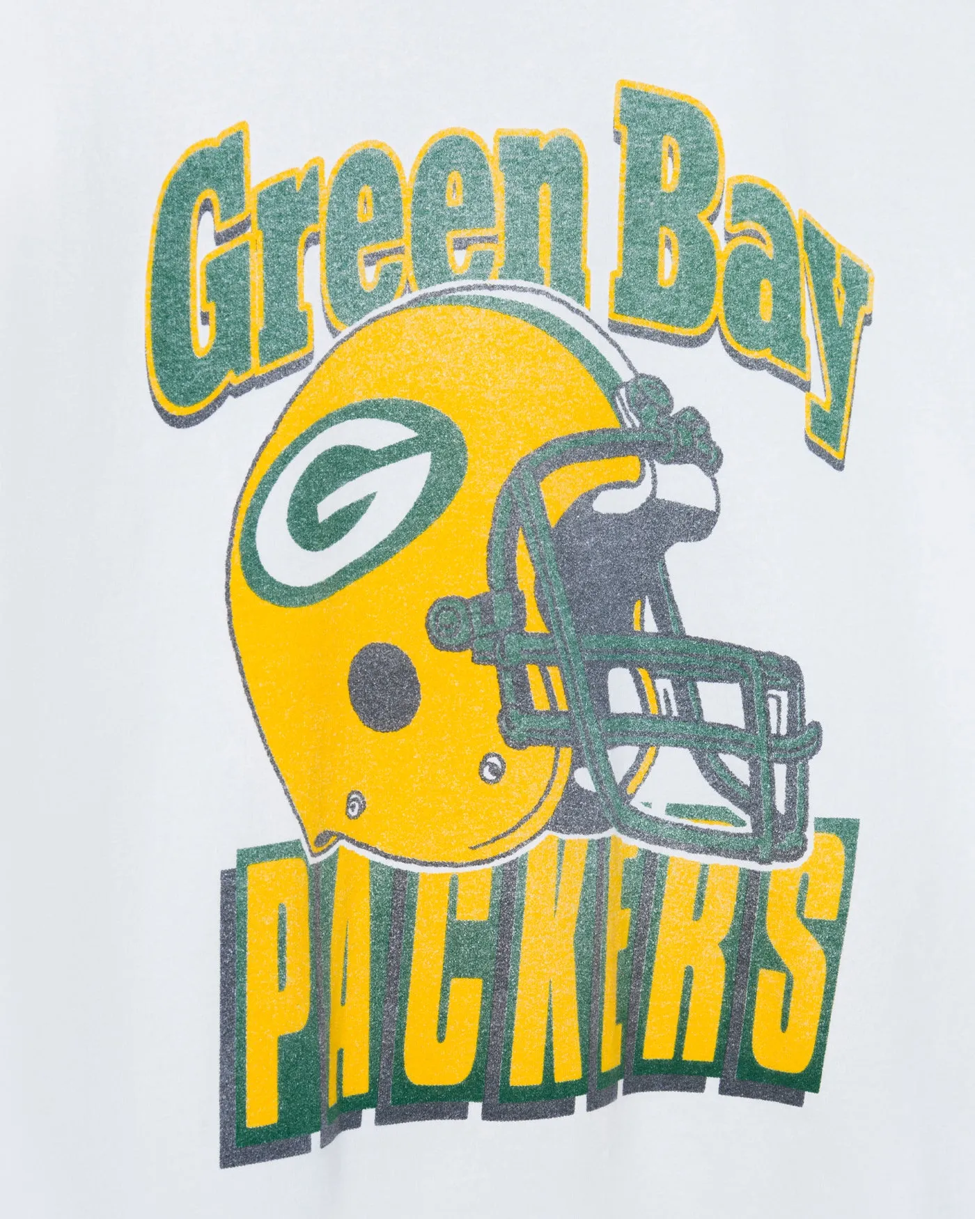 Green Bay Packers Throwback Helmet Flea Market Tee sold by Junk Food Clothing product image thumbnail 4
