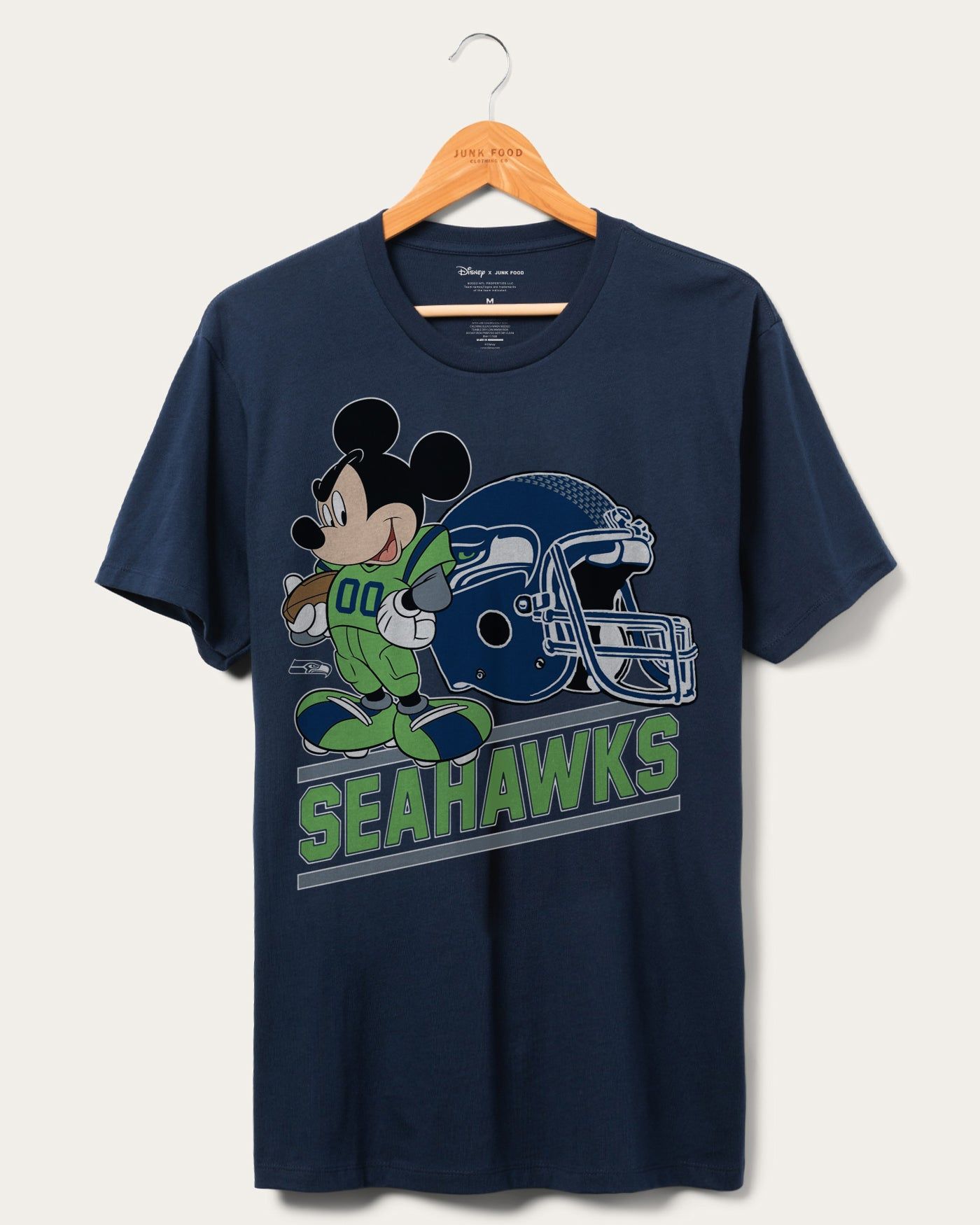 Seahawks Disney Mickey Came to Play Fan Tee sold by Junk Food Clothing