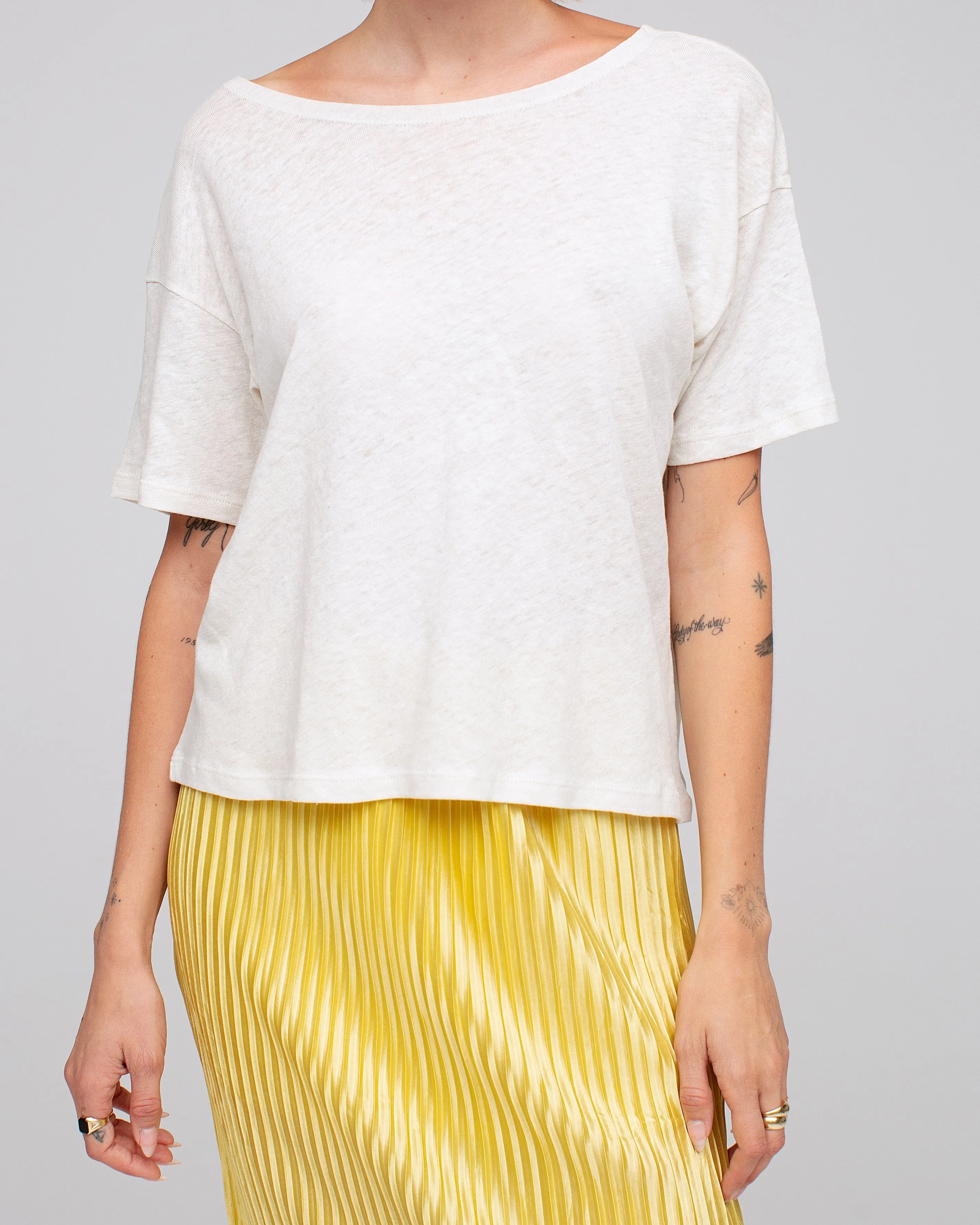 Women's Linen Crop Tee sold by Junk Food Clothing product image thumbnail 5