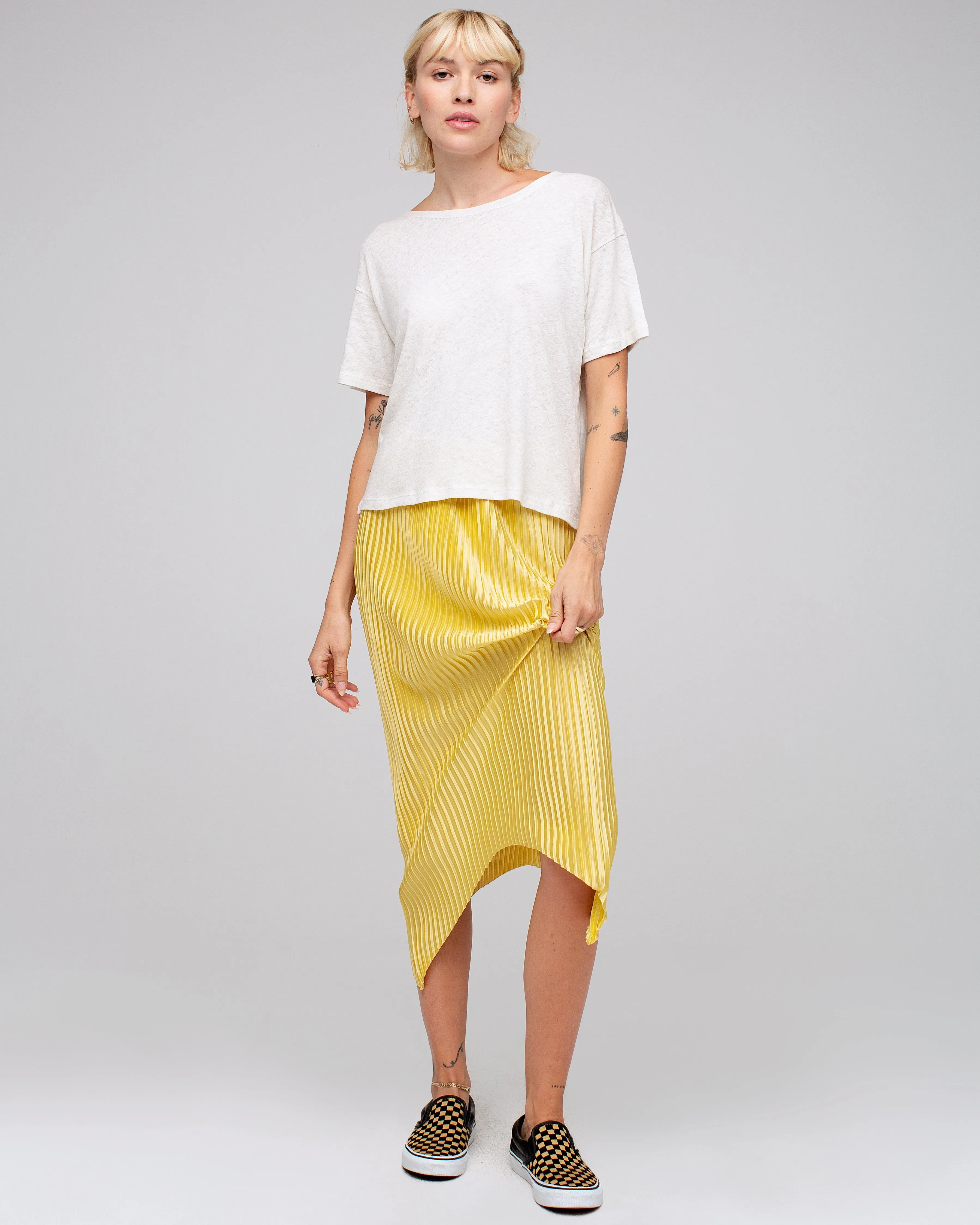 Women's Linen Crop Tee sold by Junk Food Clothing product image thumbnail 4