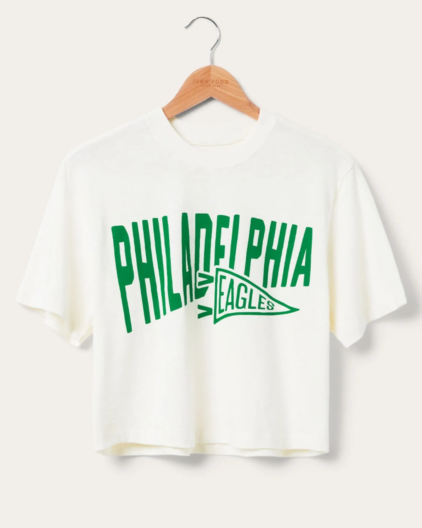 Women's Philadelphia Eagles Dual Threat Mock Neck Crop sold by Junk Food Clothing