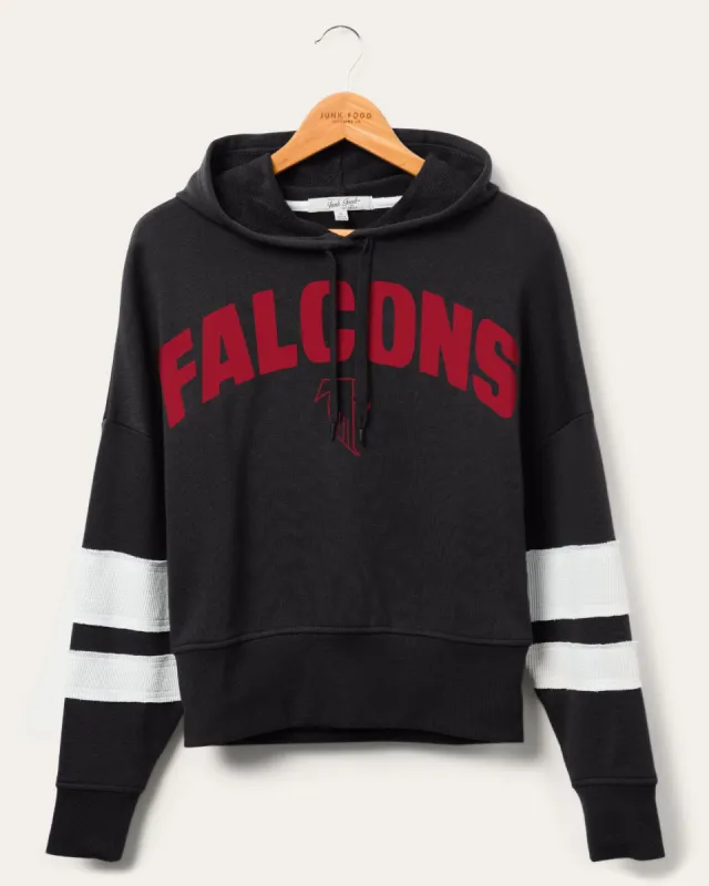 Women's NFL Falcons Sideline Striped Fleece sold by Junk Food Clothing