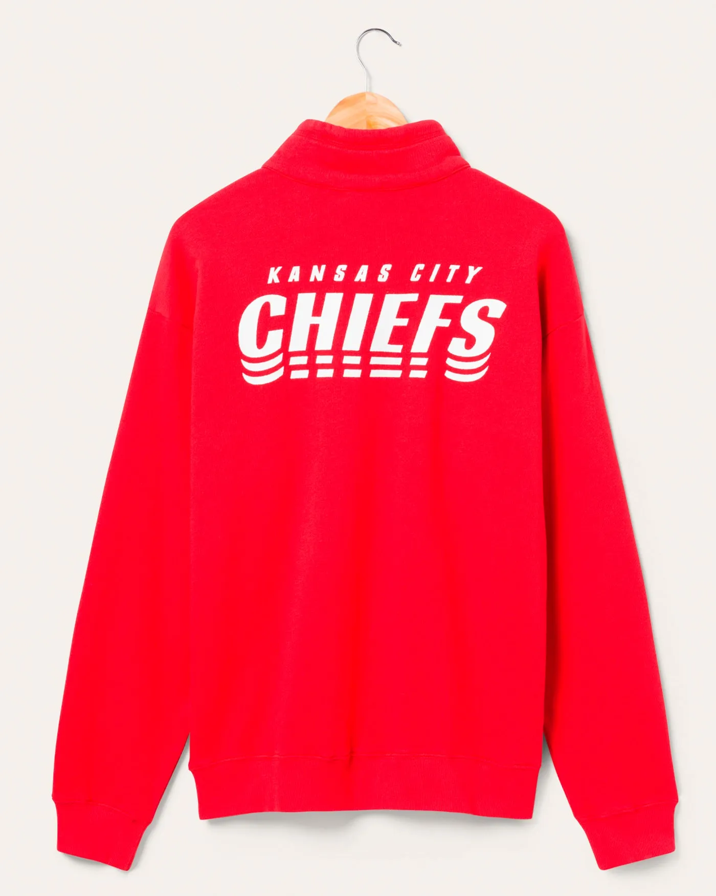 Kansas City Chiefs Mock 1/4 Button Up sold by Junk Food Clothing product image thumbnail 2