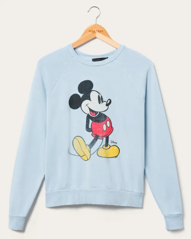 Women's Mickey Raglan Fleece Pullover sold by Junk Food Clothing