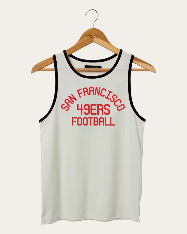 Women's NFL San Francisco 49ers Pop Binding Rib Tank sold by Junk Food Clothing
