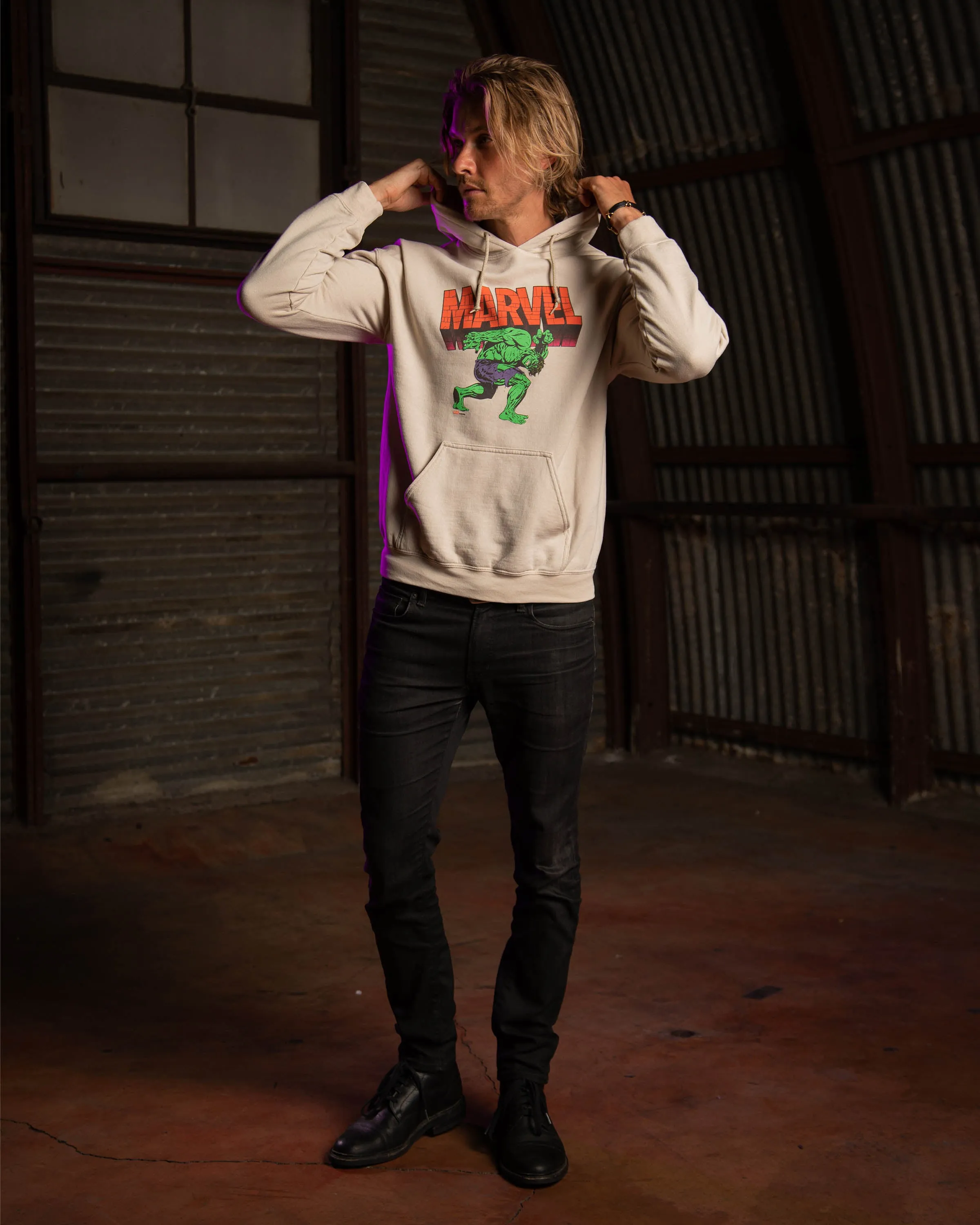 MENS MARVEL HULK HOODIE sold by Junk Food Clothing product image thumbnail 2