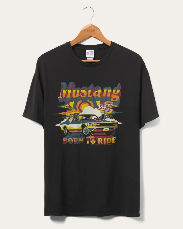Ford Mustang Born to Ride Vintage Tee sold by Junk Food Clothing