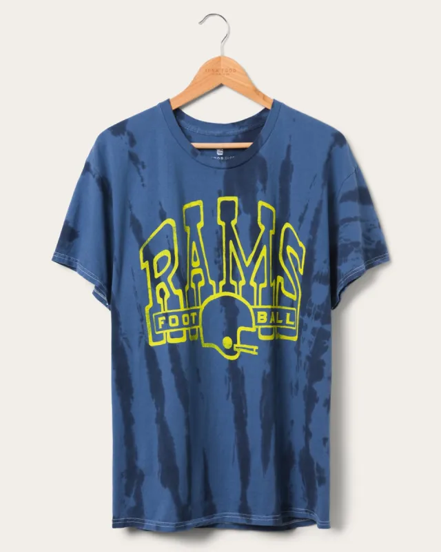 Rams Tie Dye Short Sleeve Tee sold by Junk Food Clothing