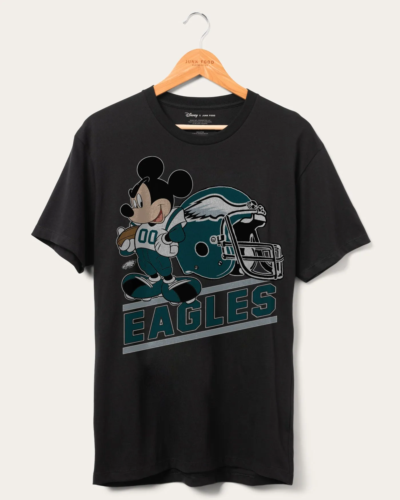 Eagles Disney Mickey Came to Play Tee sold by Junk Food Clothing