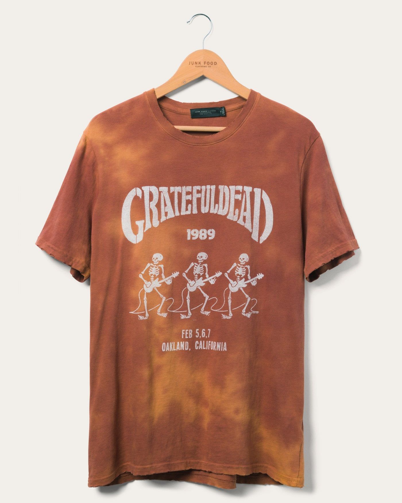 Grateful Dead Guitar Skeletons '89 Vintage Tee sold by Junk Food Clothing