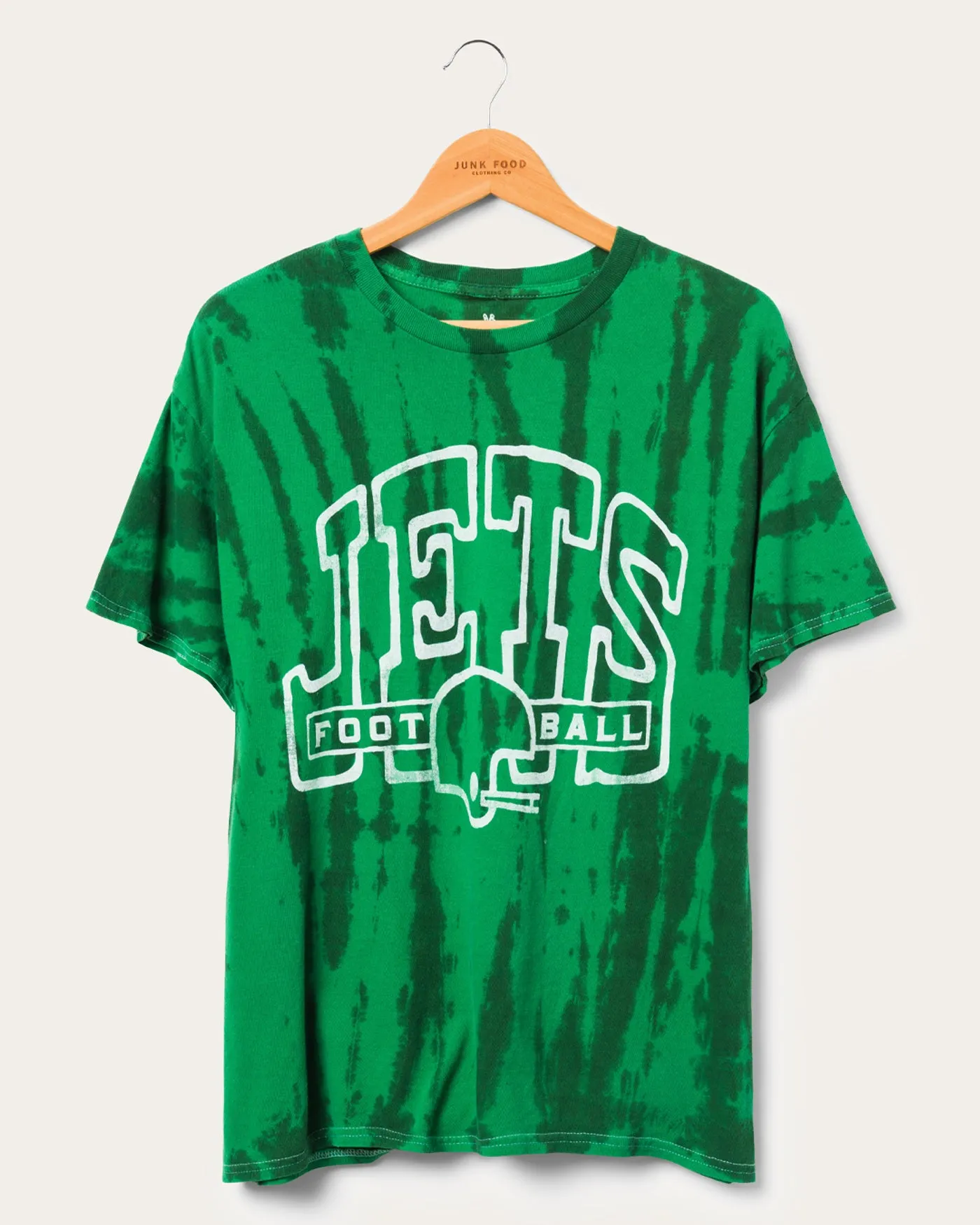 Jets Tie Dye Short Sleeve Tee sold by Junk Food Clothing