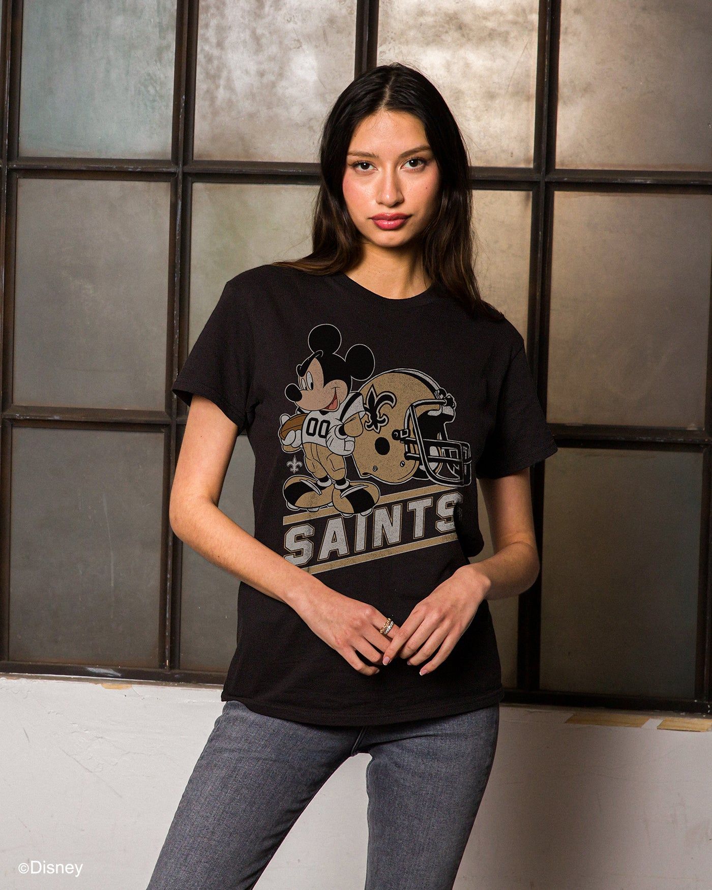 Saints Disney Mickey Came to Play Fan Tee sold by Junk Food Clothing product image thumbnail 2
