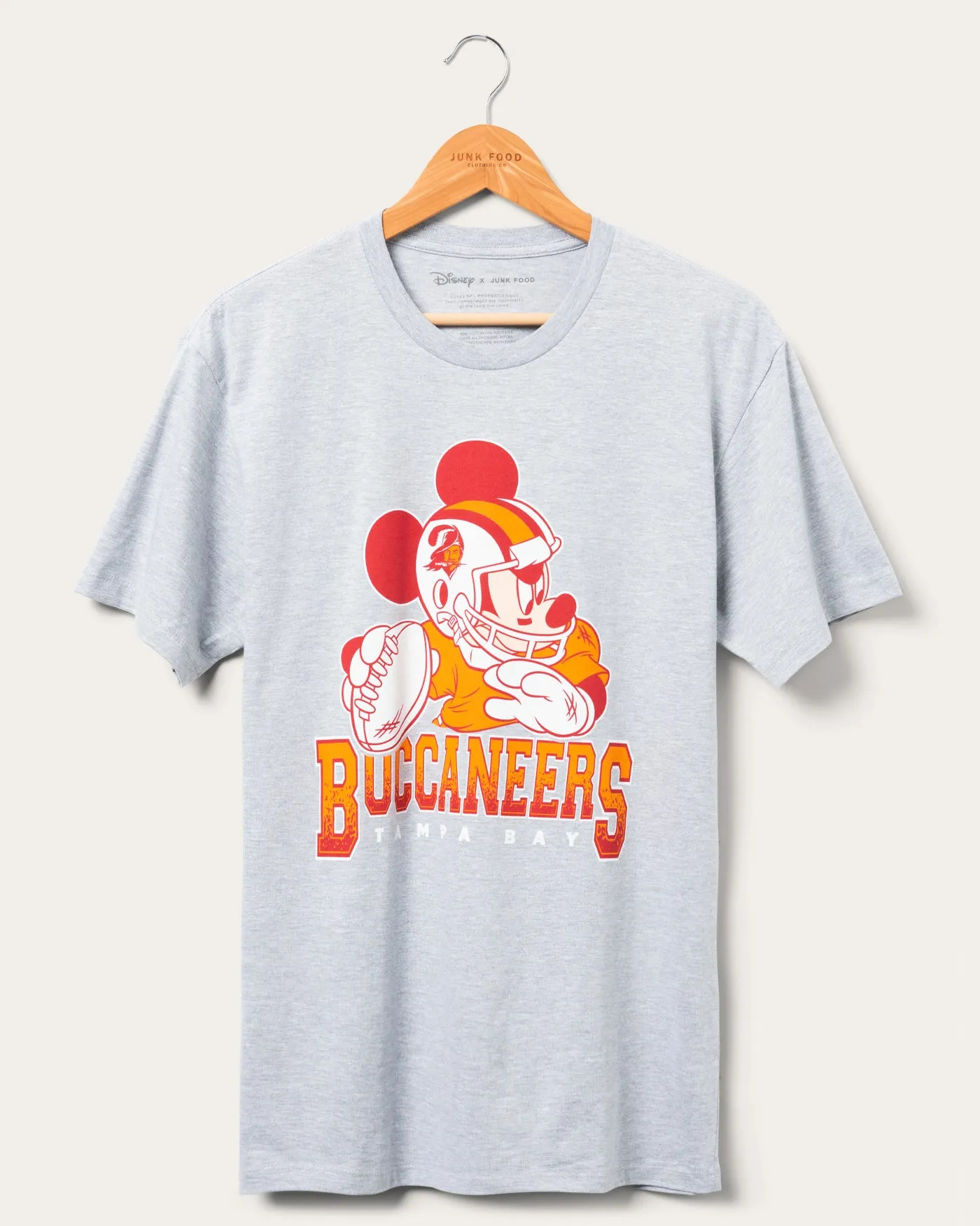 Unisex Disney x Junk Food x NFL Mickey Quarterback Buccaneers Tee sold by Junk Food Clothing