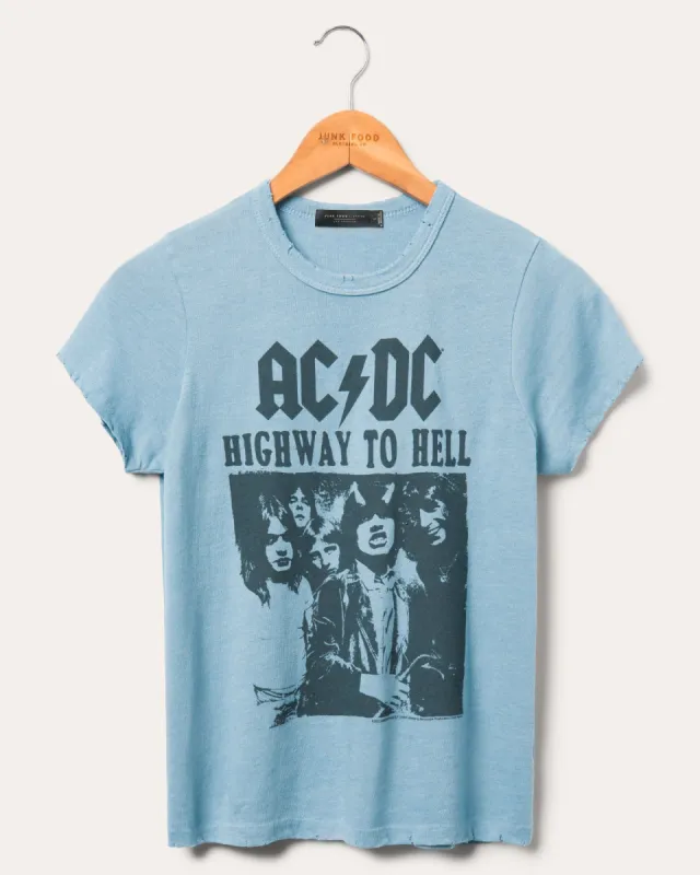 Women's AC/DC Highway To Hell Original Tee sold by Junk Food Clothing