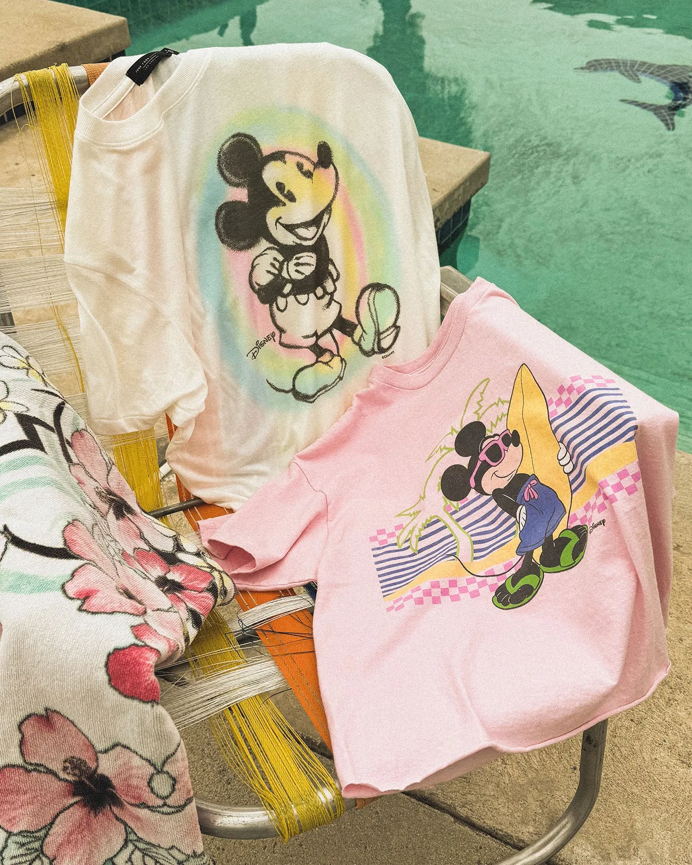 Women's Mickey Old School Spray Paint Vintage Tissue Tee sold by Junk Food Clothing product image thumbnail 3