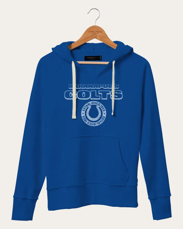 Women's NFL Indianapolis Colts Raw Edge Hoodie sold by Junk Food Clothing