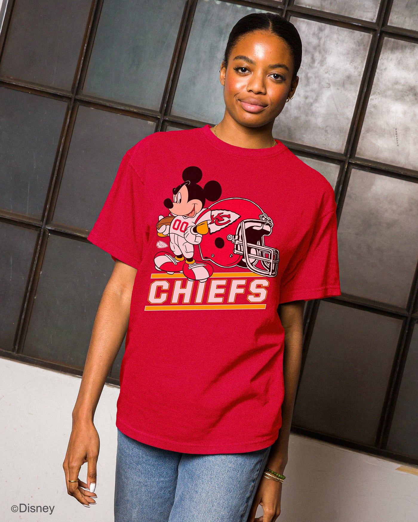 Chiefs Disney Mickey Came to Play Fan Tee sold by Junk Food Clothing product image thumbnail 2