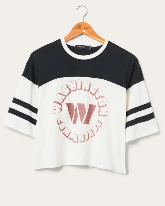 Women's Commanders Hail Mary Tee sold by Junk Food Clothing