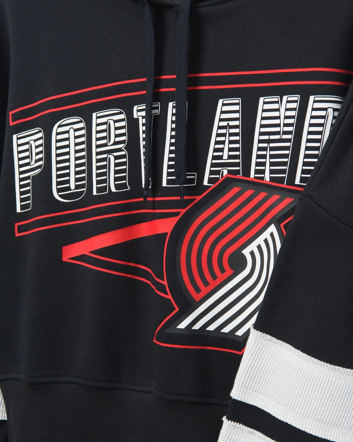 Women's Trailblazers Overtime Striped Fleece Hoodie sold by Junk Food Clothing product image thumbnail 3