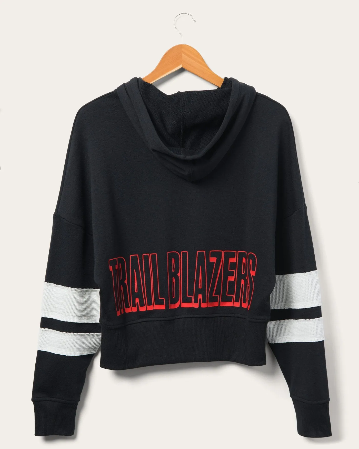 Women's Trailblazers Overtime Striped Fleece Hoodie sold by Junk Food Clothing product image thumbnail 2