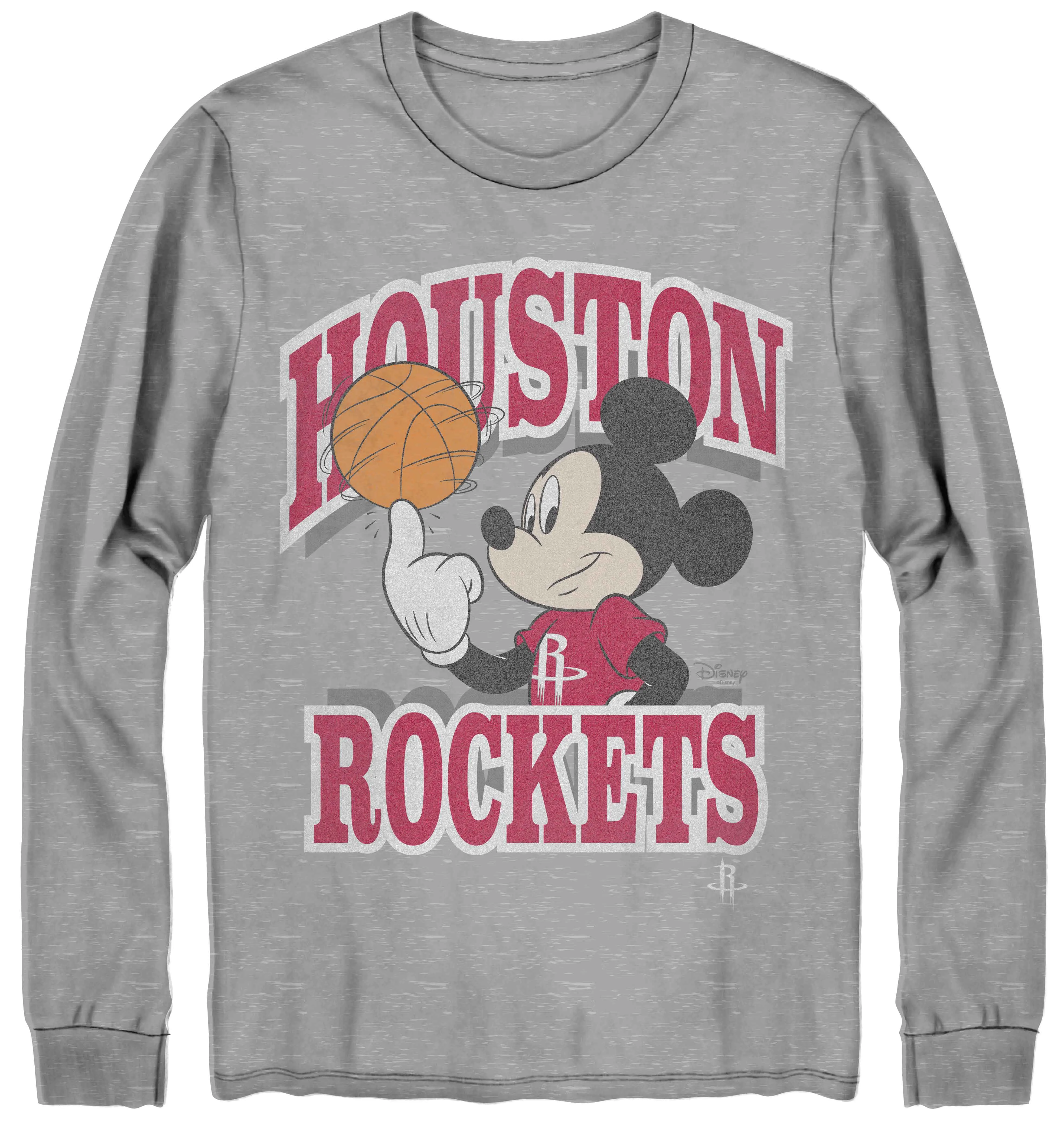 Unisex Rockets Mickey Team Spirit Long Sleeve sold by Junk Food Clothing