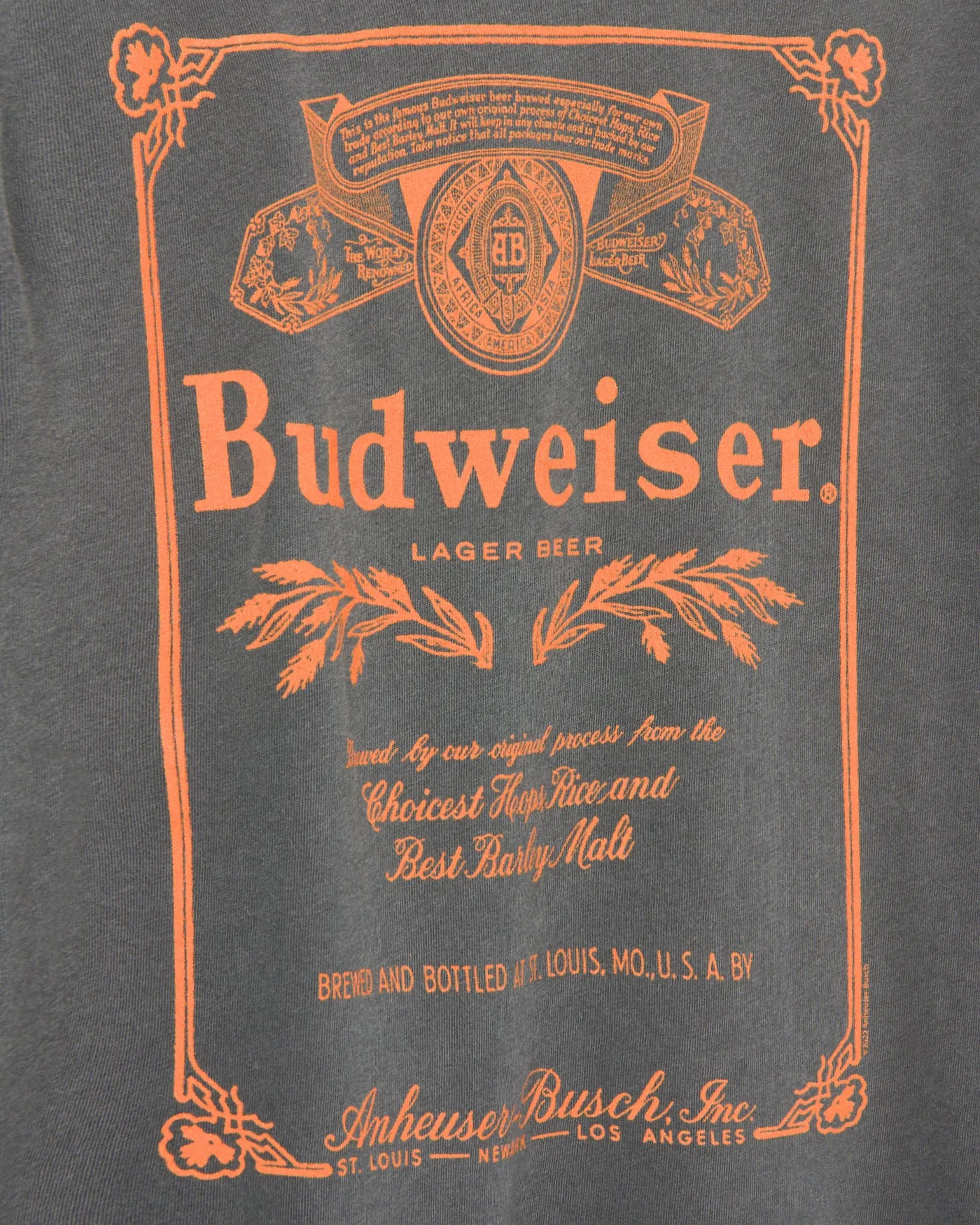 Budweiser Classic Logo Vintage Tee sold by Junk Food Clothing product image thumbnail 5