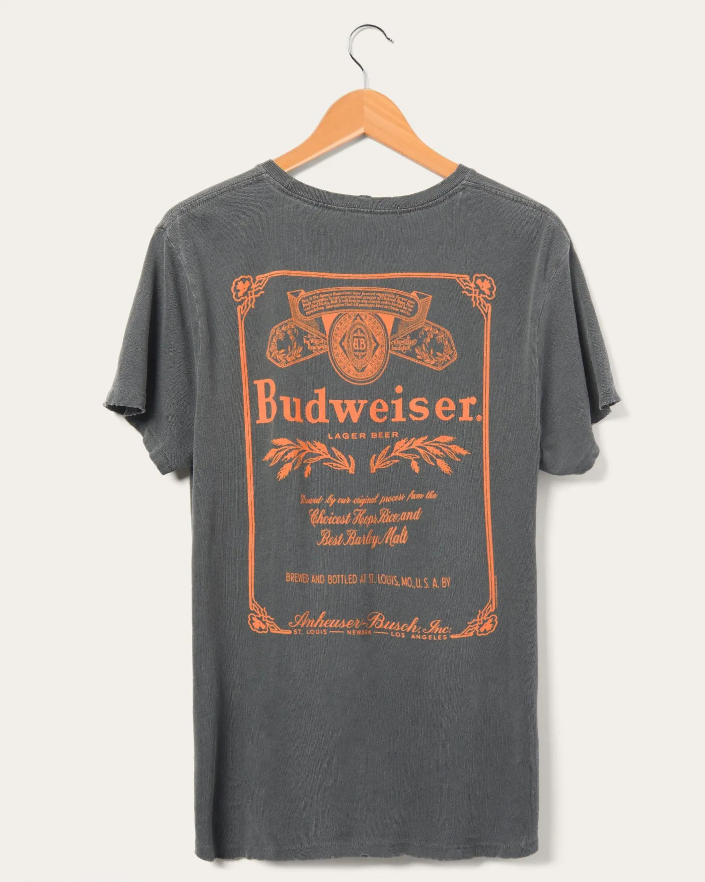 Budweiser Classic Logo Vintage Tee sold by Junk Food Clothing product image thumbnail 2