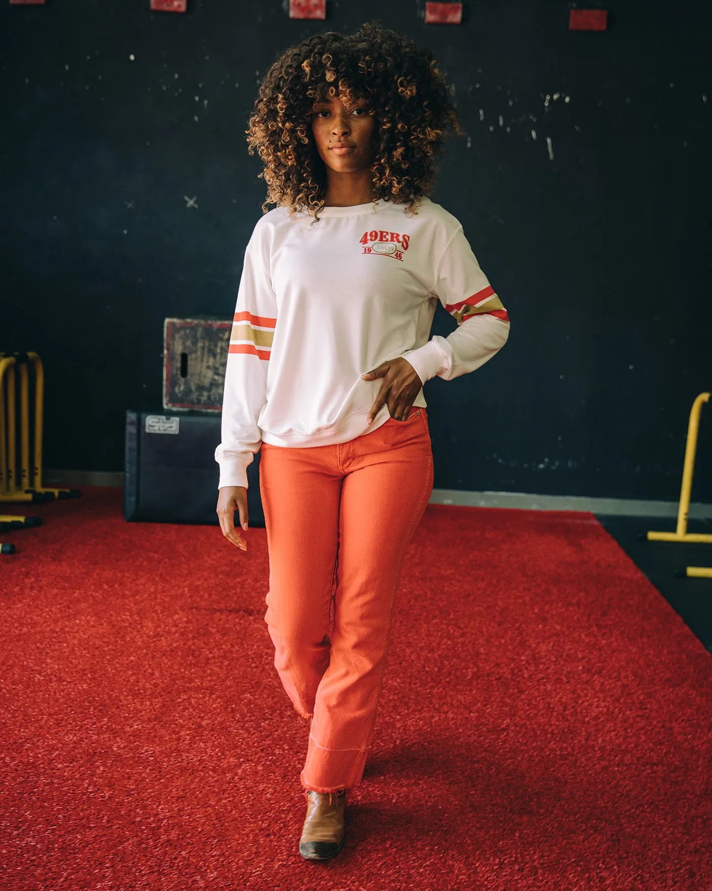 Womens 49ers Kickoff Crew sold by Junk Food Clothing product image thumbnail 3