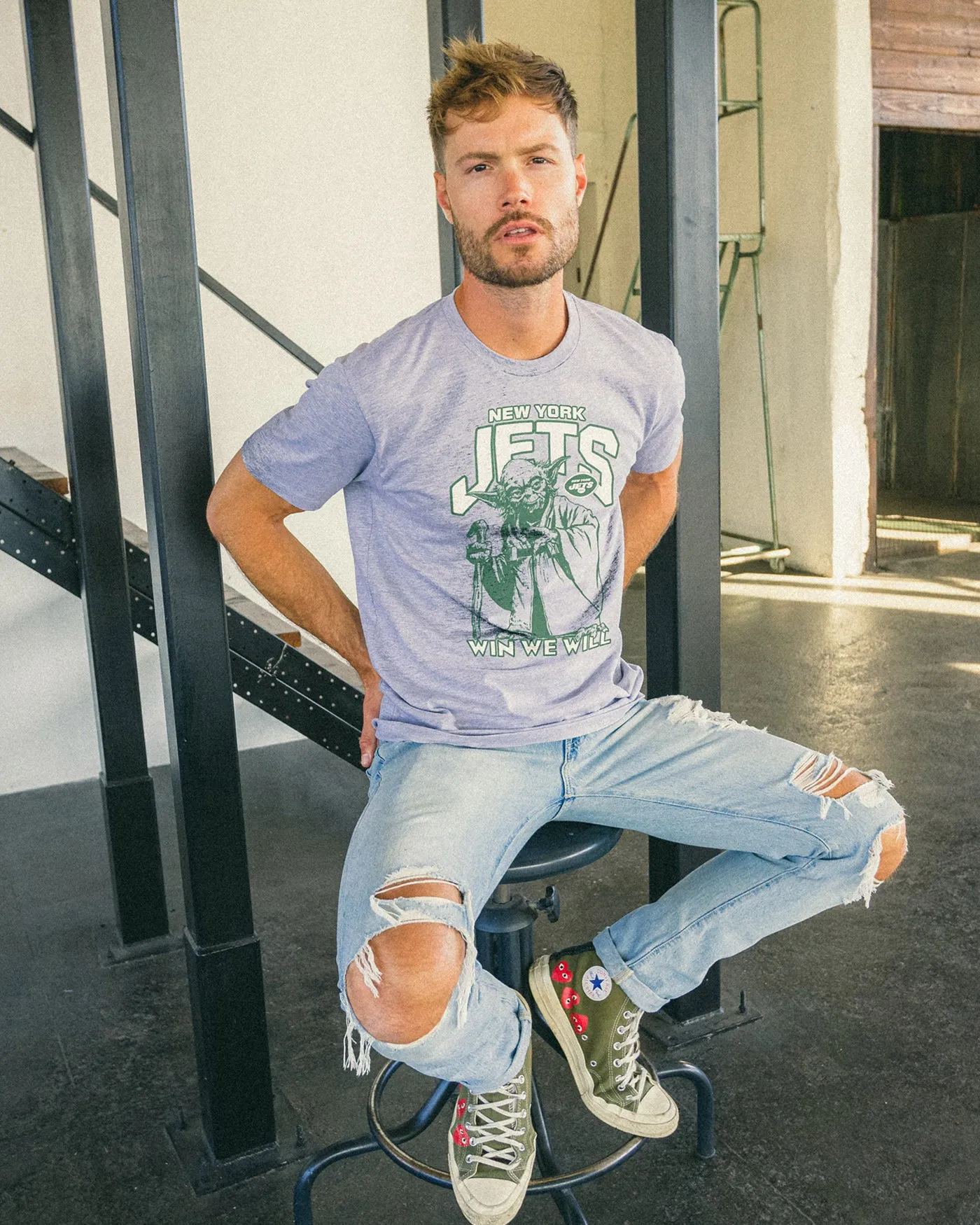 Jets Star Wars��� Yoda��� Win We Will Tee sold by Junk Food Clothing product image thumbnail 2