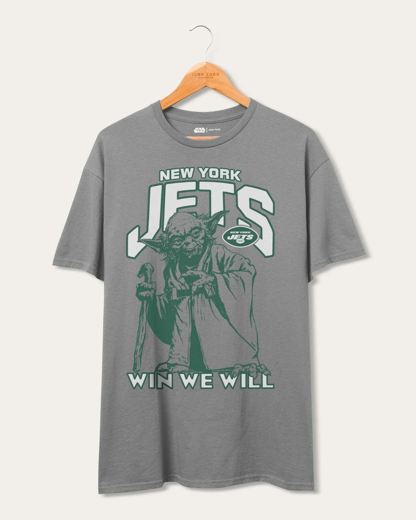 Jets Star Wars��� Yoda��� Win We Will Tee sold by Junk Food Clothing