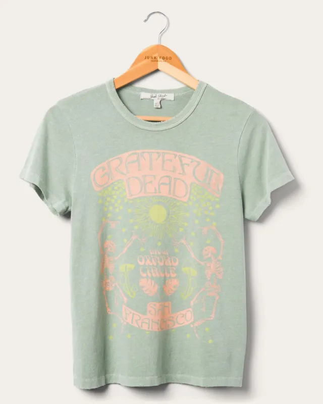 Women's Grateful Dead Skeleton Solstice Original Tee sold by Junk Food Clothing