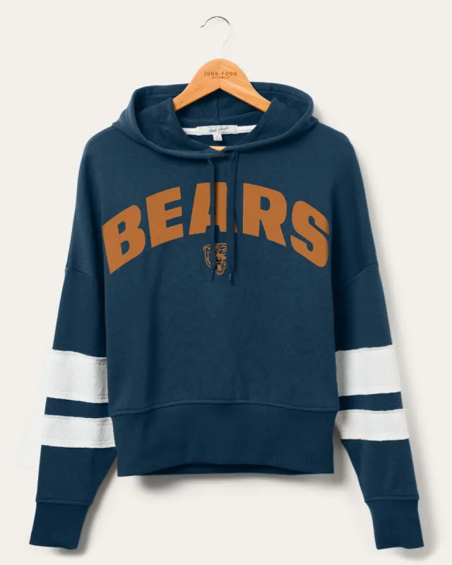 Women's NFL Bears Sideline Striped Fleece sold by Junk Food Clothing