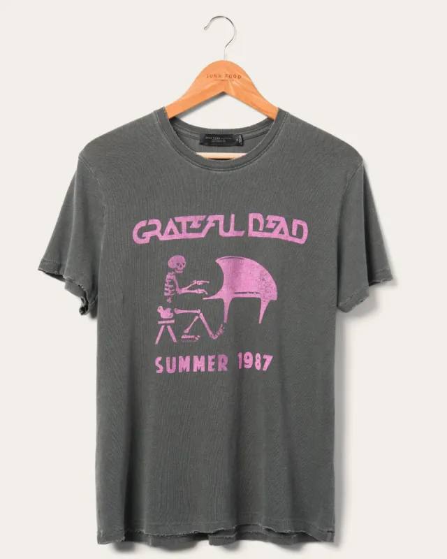 Women's Grateful Dead Summer Tour 1987 Vintage Tee sold by Junk Food Clothing