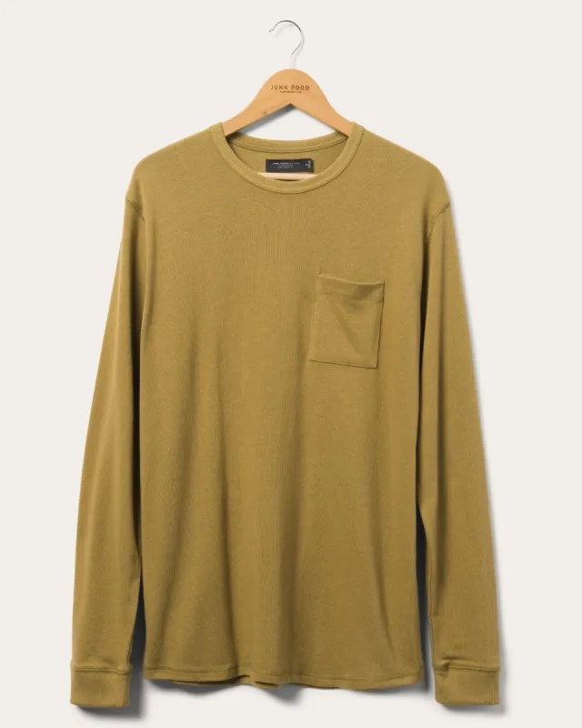 Men's Porter Long Sleeve Pocket Tee sold by Junk Food Clothing