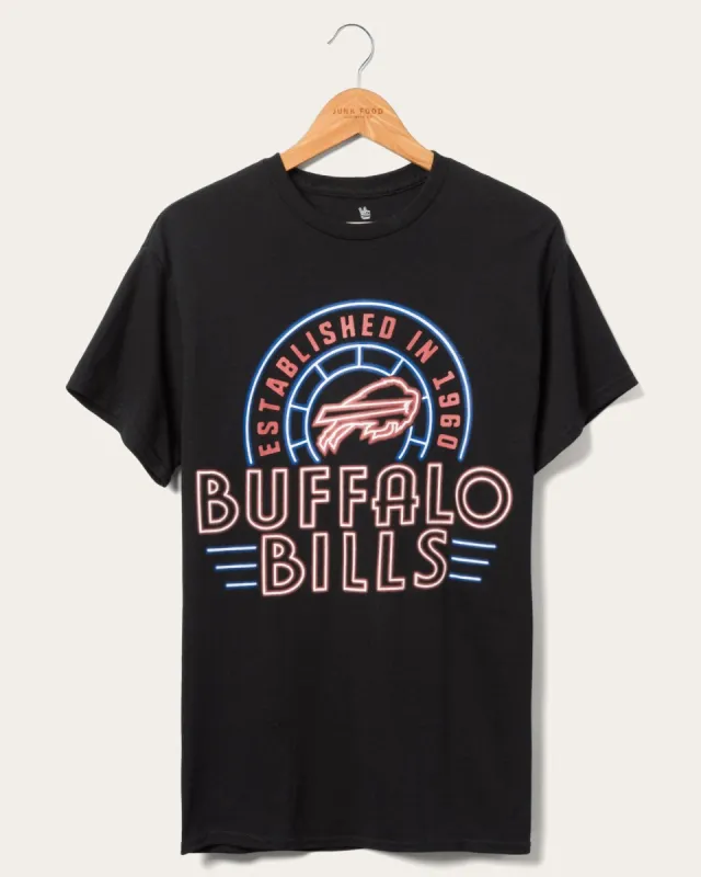 Bills Neon Glow Fan Tee sold by Junk Food Clothing