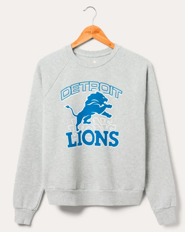 Women's Lions Repeat Raglan Crew sold by Junk Food Clothing