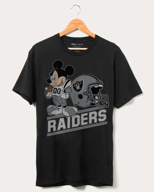 Raiders Disney Mickey Came to Play Fan Tee sold by Junk Food Clothing