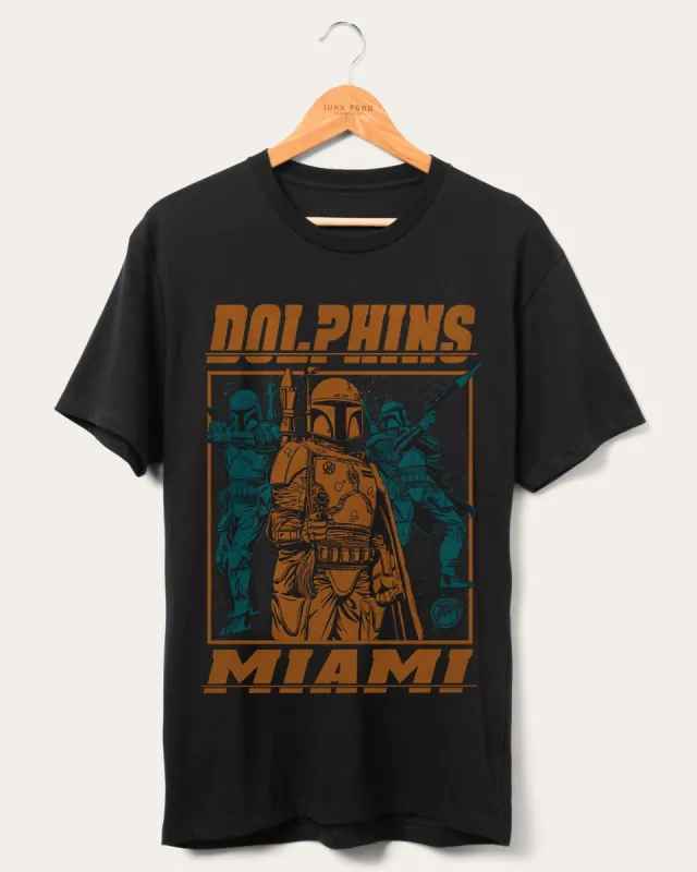 Dolphins Star Wars ™ Boba Fett Showdown Fan Tee sold by Junk Food Clothing