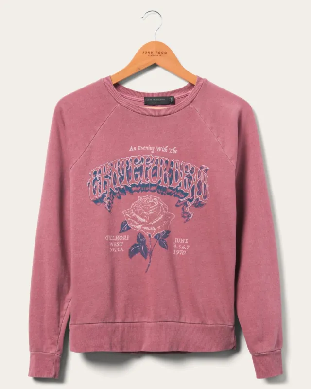 Women's Grateful Dead Evening With Raglan Pullover sold by Junk Food Clothing