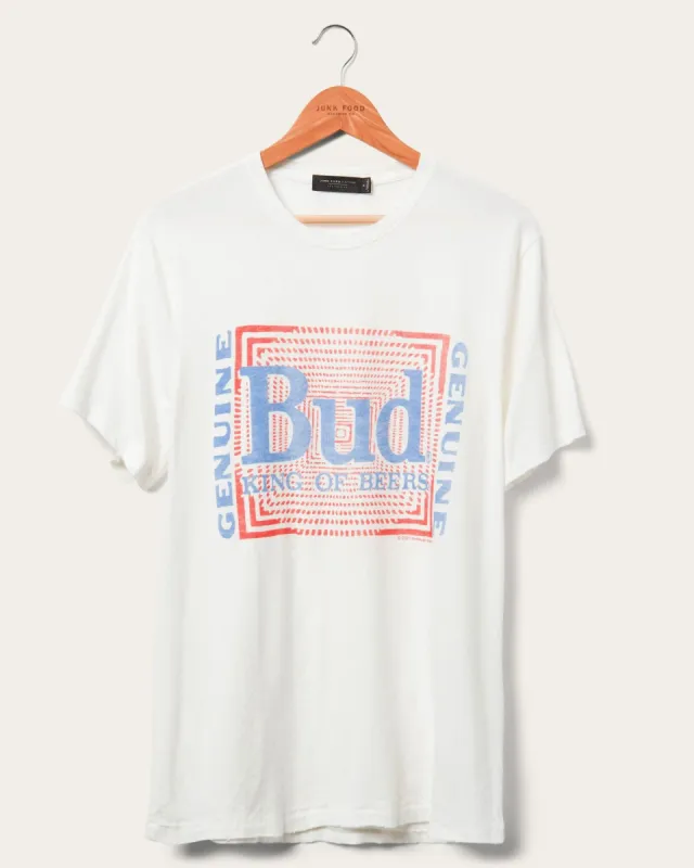 Budweiser Psych Pattern Vintage Tee made by Junk Food Clothing