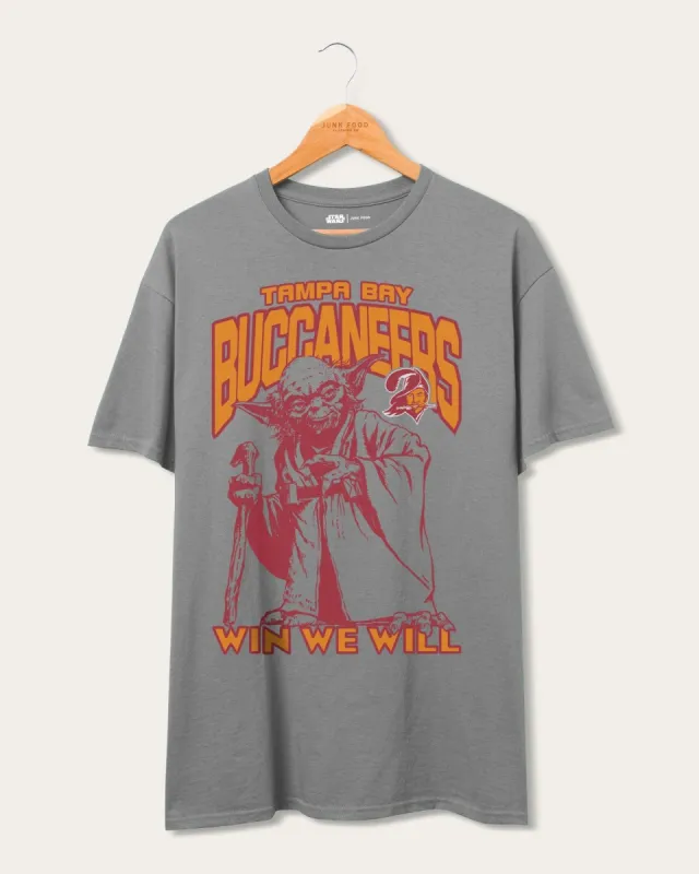 Buccaneers Star Wars™ Yoda Win We Will Tee sold by Junk Food Clothing