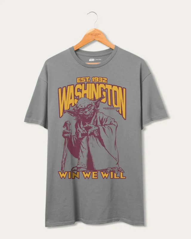 Washington Star Wars™ Yoda™ Win We Will Tee sold by Junk Food Clothing