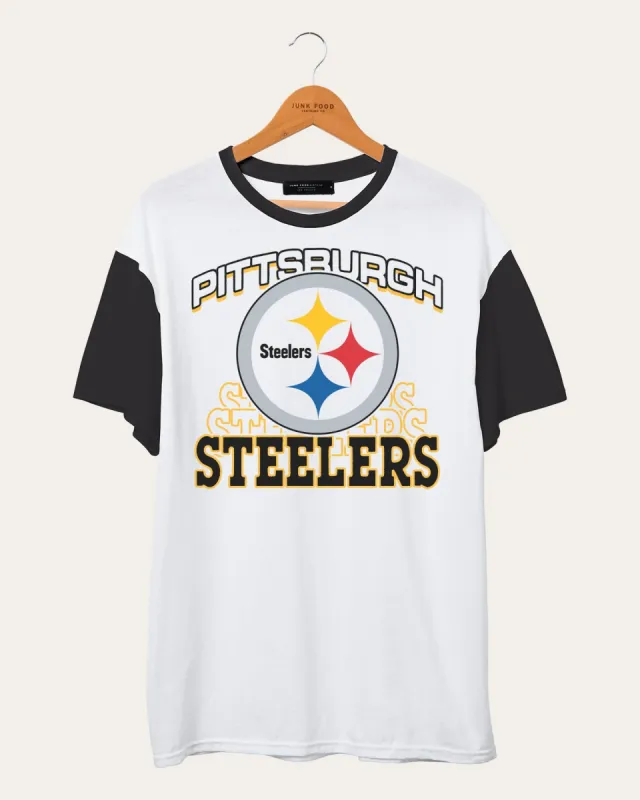 NFL Pittsburgh Steelers Colorblock Tee sold by Junk Food Clothing