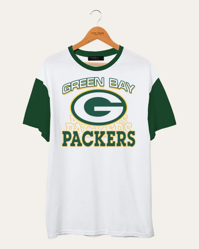 NFL Green Bay Packers Colorblock Tee sold by Junk Food Clothing